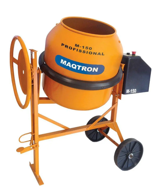 Betoneira 150 litros com motor de meio cavalo e chave de segurança