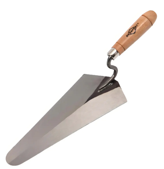 Colher de pedreiro Brasfort canto reto número 8